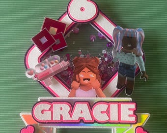 Girl Cublox Cake Topper
