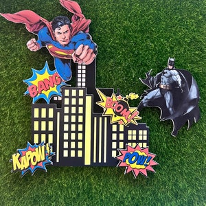 Superhero cake topper