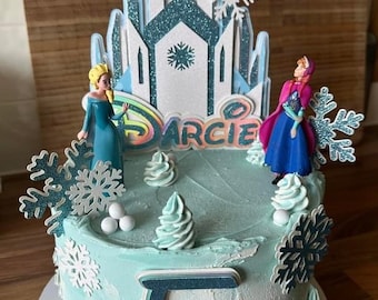 Ice Princess Castle Cake Topper