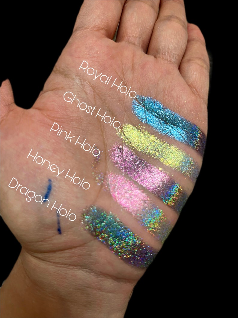 HONEY HOLO. Holographic multishifter pigment pressed image 6