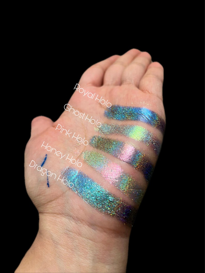 HONEY HOLO. Holographic multishifter pigment pressed image 5