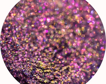 Digital Love Holo. Holographic shifting pressed pigment