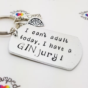 Gin Lovers Keyring - GINjury