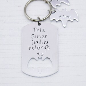 This Super Daddy Belongs to Keyring