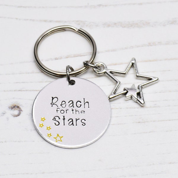 Mini Motivation - Reach for the Stars Keyring