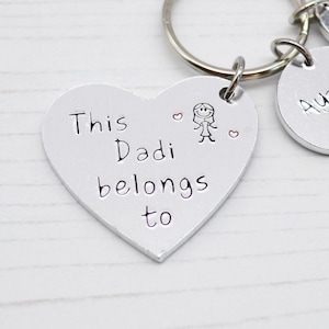 Dadi Belongs To Heart Keyring