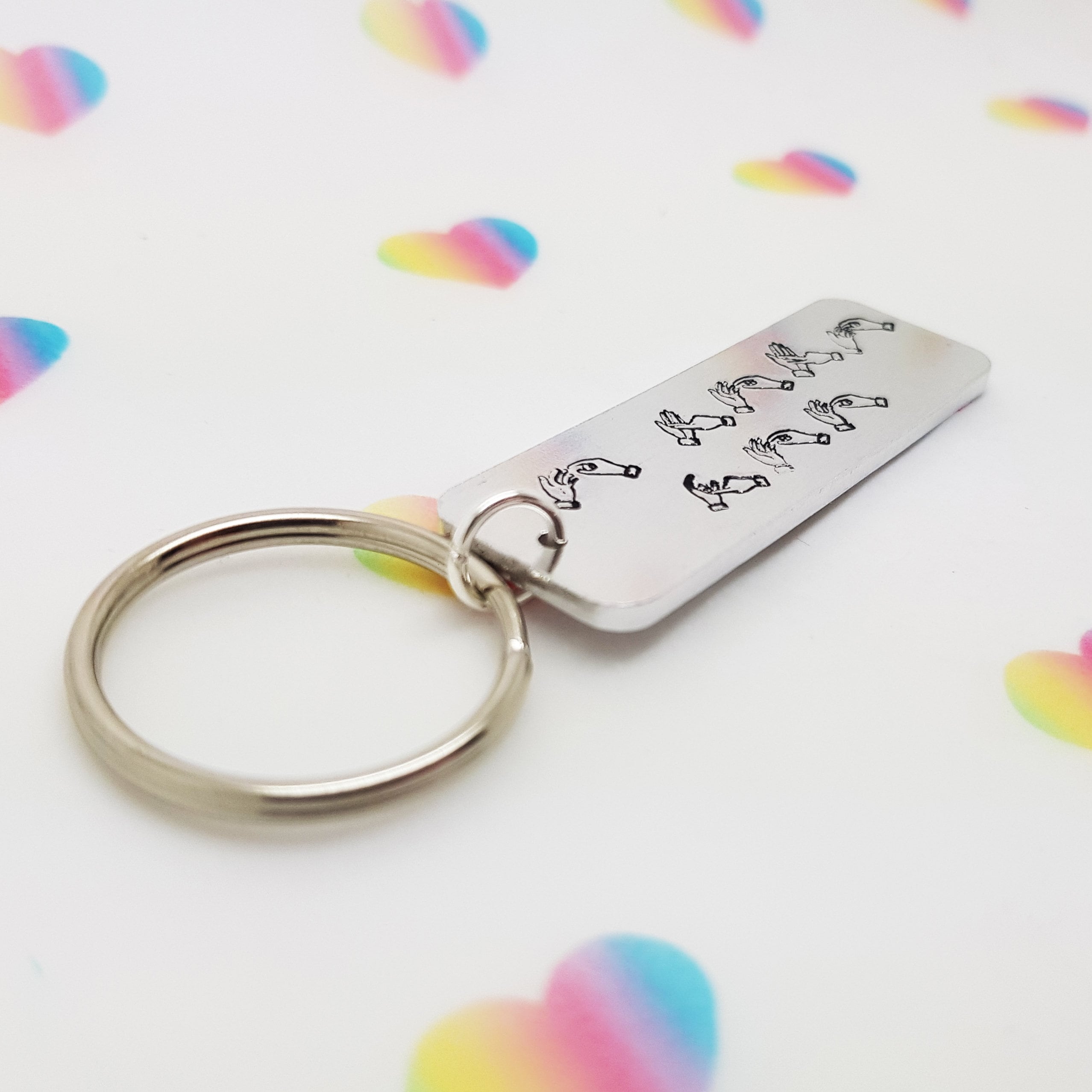 Portachiavi Personalizzato 'I Love You' - Regalo Per Fidanzati, Coppie, Anniversario