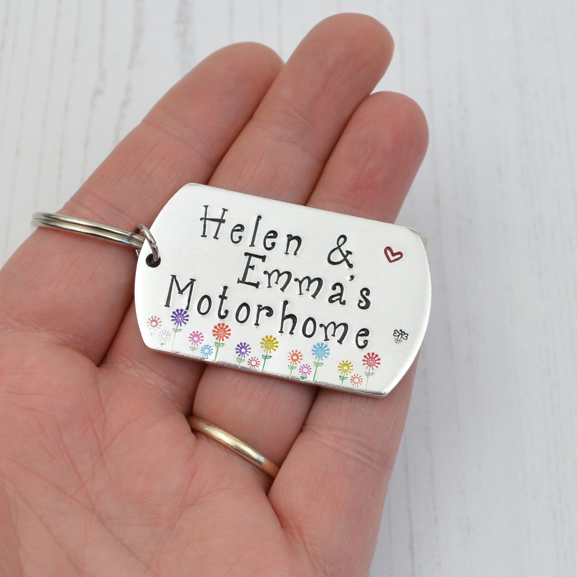 Personalised Motorhome Keyring Etsy