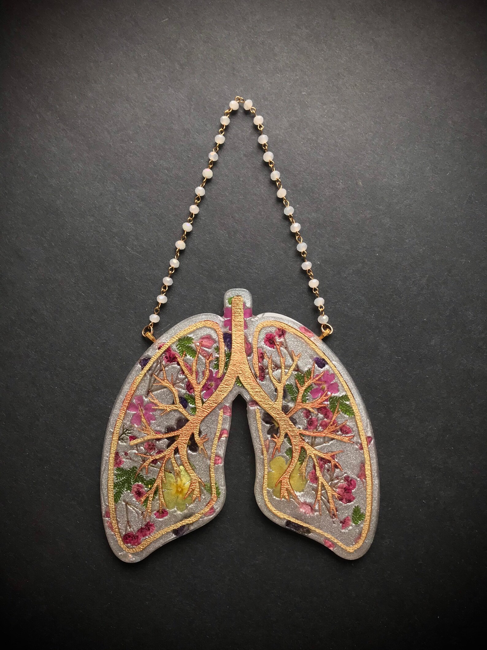 Botanical Lung Wall Decor Anatomy Art Lung Art Oddity Art Etsy