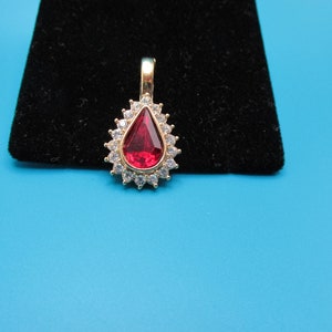 Beautiful Ruby Red Pendant by Roman