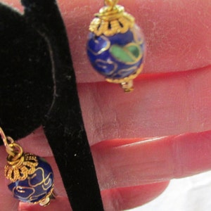Beautiful Colisonne  Pierced Earrings