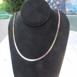 Silver S Chain 24&quot;L Signed Monet