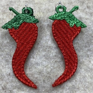 Red Chile Earrings FSL