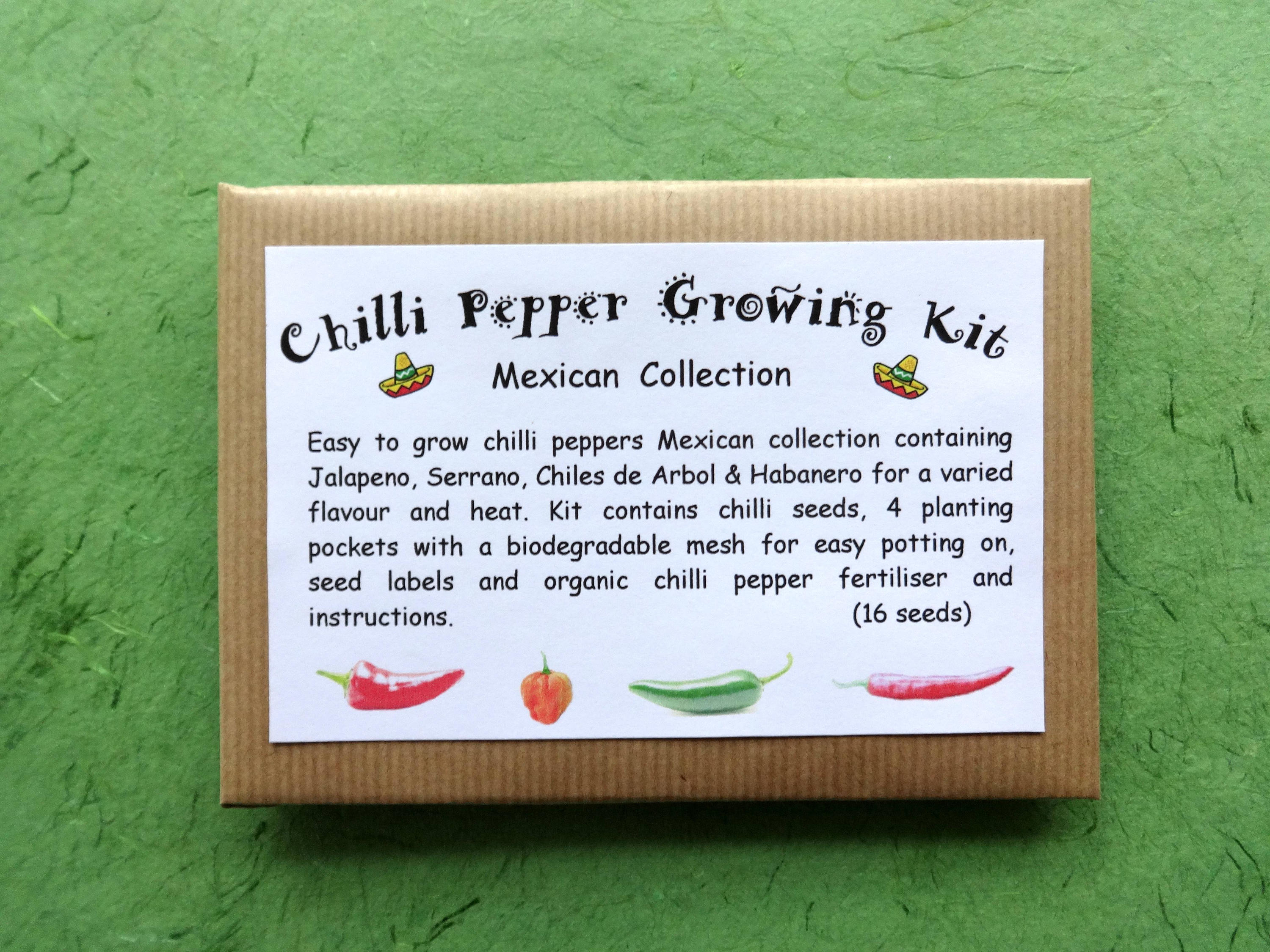 Chilli Pepper Growing Kits Etsy UK