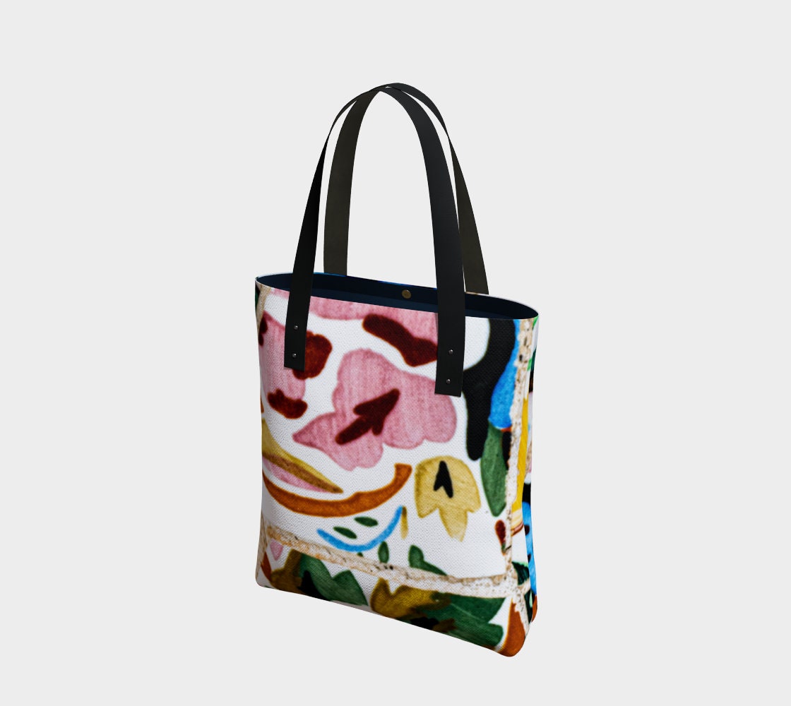 Barcelona Park Guell 8 Tote Bag, Everything Bag, Fine Art Bag, Yoga bag, Handbag, Shopping bag, Beach bag, Shoulder bag