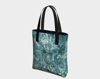 Cozumel Water Abstract Tote Bag, Yoga bag, Handbag, Shopping bag, Beach bag, Shoulder bag, Grocery bag, Travel bag, Book bag