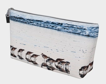 Beach Cosmetic Bag, Toiletry Bag, Spa Organizer, Zipper pouch makeup bag, Travel Bag,  Makeup bag, Travel pouch, Gifts Under 50