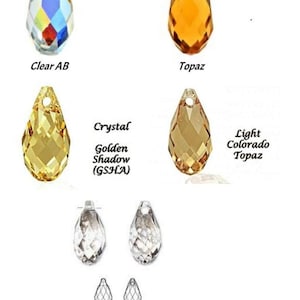 Swarovski® crystals 6010 Briolette Pendants 11x5.5/13x6.5/17x8.5/21x10.5mm Genuine Swarovski ELEMENTS, Sold Individually