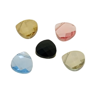 Swarovski 6012 faceted puffed briolette drop pendants, Assorted Colours in Sizes 11x10mm / 15.4x14mm Genuine SWAROVSKI ELEMENTS
