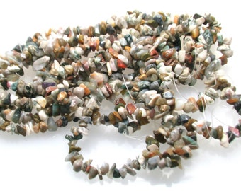 Ocean Jasper Gemstone chip beads 5/8mm, Gemstone Chip Beads
