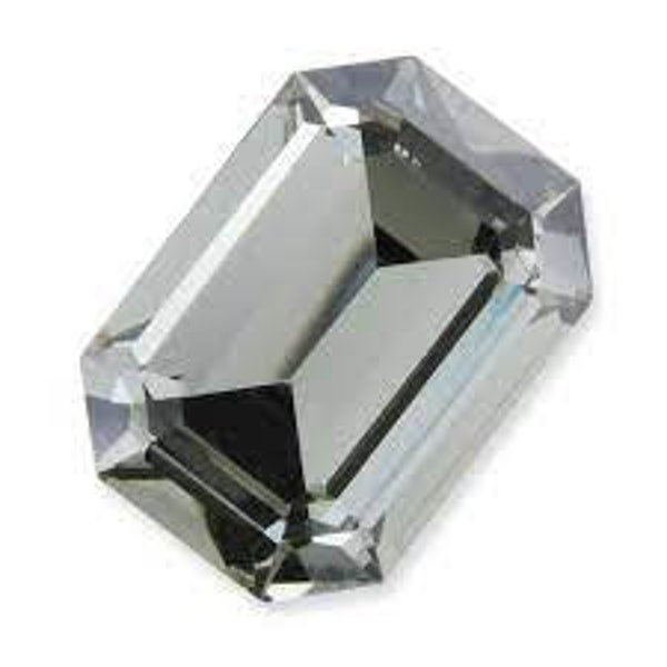 Swarovski 4610 Foiled Black Diamond Octogone Fancy Stone. Article n ° 4610, Taille 14 X 10mm Vendu individuellement ou en paquets de 2 pièces