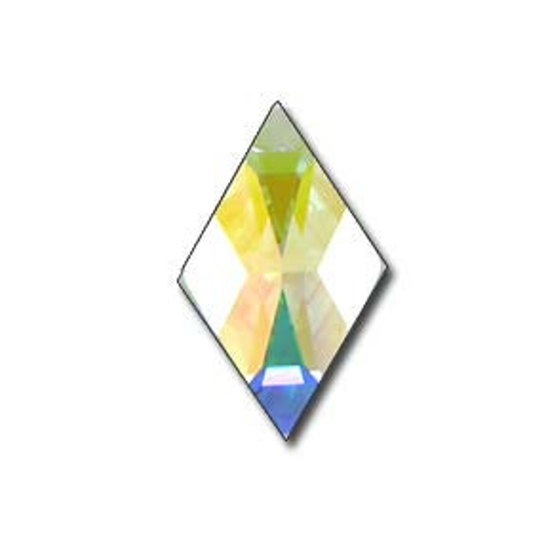 Swarovski 2709 Rhombus Flatback Rhinestone-Crystal (10mm x 6