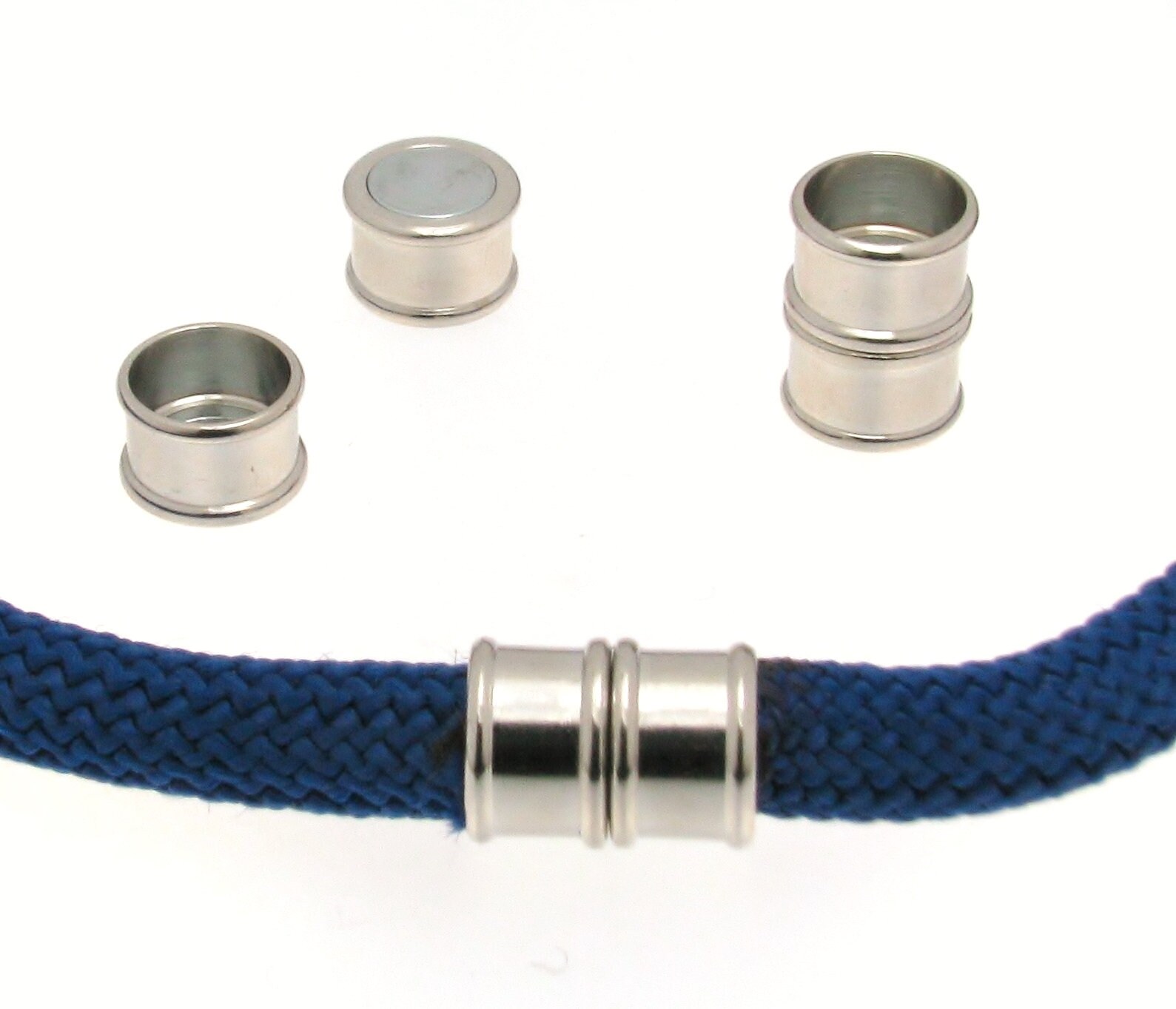 Silver Tube Clasp. Climbing Cord Clasp Silver color Etsy