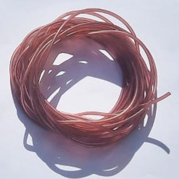 Rubber Cord Hollow, Bordeaux Rubber Cord, Bordeaux Silicone Tube Cord, Available in 2mm and 5mm Diameter