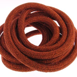 10mm Copper Climbing Cord, Copper Color Round Braided Climbing Cord, 10mm Metallic Copper Cord sold in Lengths of 1 Yard / 90cm