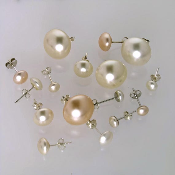 Boucles D'oreilles Chaîne En Argent 925 – Avec Perles Cristal Autrichien 6mm, Couleur Rose Peach, Neuf Avec étiquettes