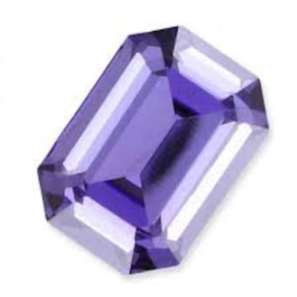 Swarovski 4610 Foiled Tanzanite Octagon Fancy Stone. Article No # 4610, Size 14 X 10mm Sold individually or in packs of 2 pieces