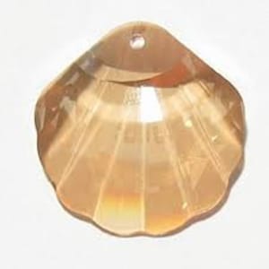 Swarovski 6723 Golden Shadow Shell Pendant.  Article No # 6723, Crystal Sea Shell Pendant, Size 28mm & 40mm Sold Individually