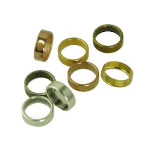 Tube Beads, Brass Tube Beads. Climbing Cord Tube Bead, Brass Slider 12 x 4mm, Hole 10mm. Available in 4 Finishes Sold in packs of 4 Pieces