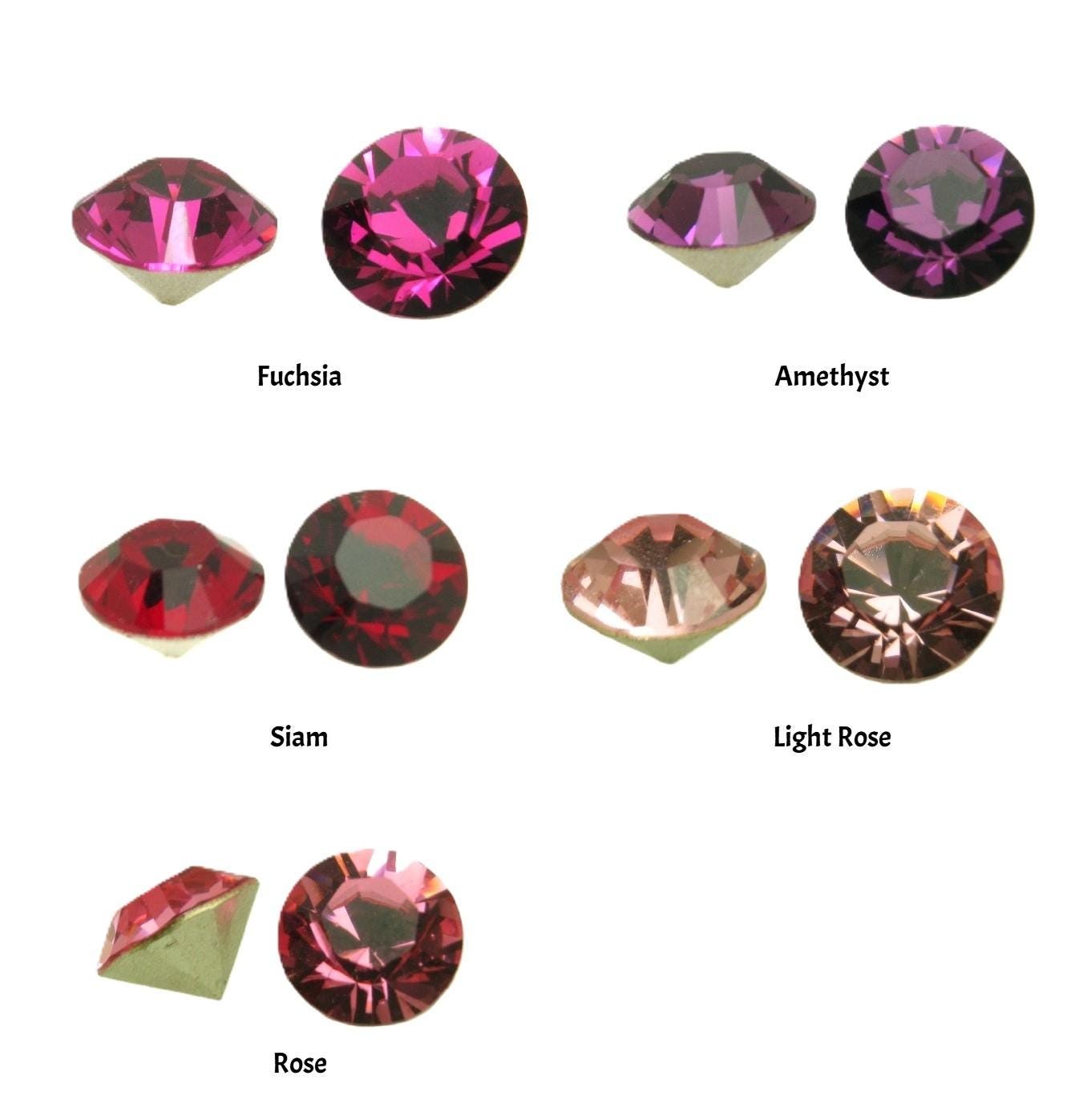 スワロフスキー　1088 クリスタル　SS45 70pcs Swarovski SS45 1088 ( 1028 ) Crystal Chaton's, Red & Purple Shades