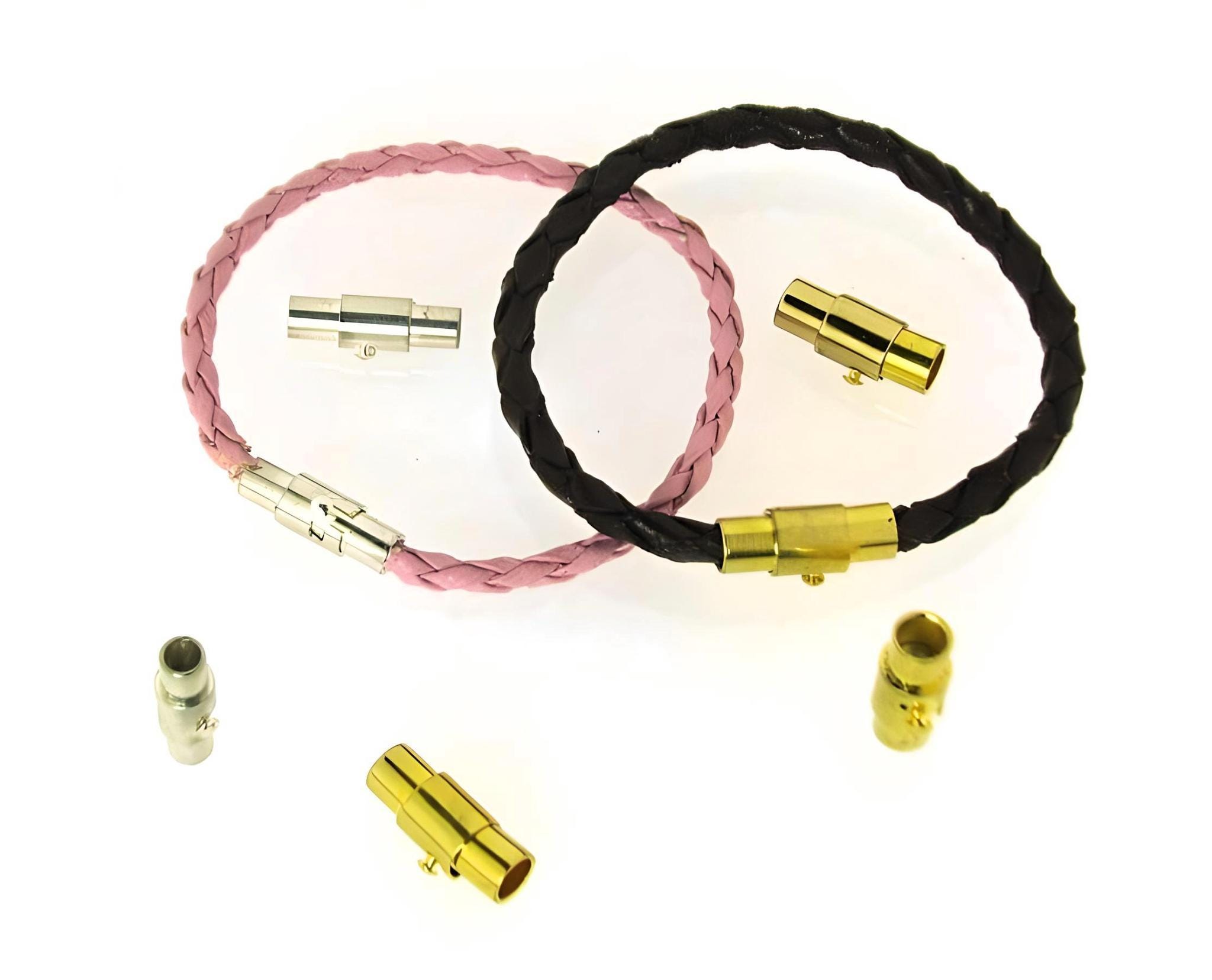 アクセサリー Kisaragi Twist Magnetic Kumihimo Clasp / Safe Locks 3 & 4mm Brass Necklace