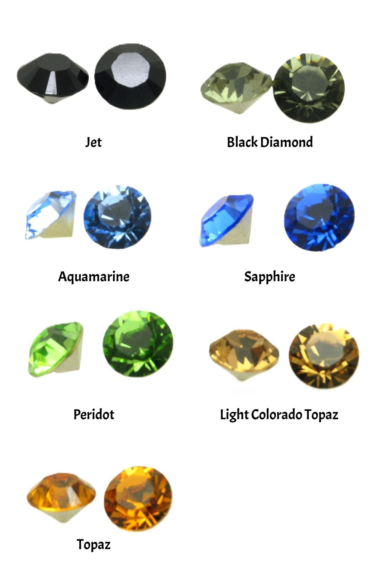 Swarovski SS45 1088 ( 1028 ) Crystal Chaton's, Mixed Colours