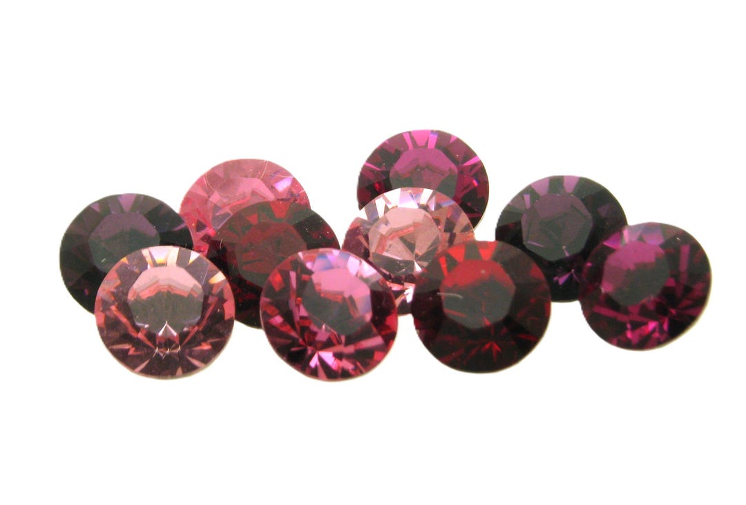 スワロフスキー　1088 クリスタル　SS45 70pcs Swarovski SS45 1088 ( 1028 ) Crystal Chaton's, Red & Purple Shades