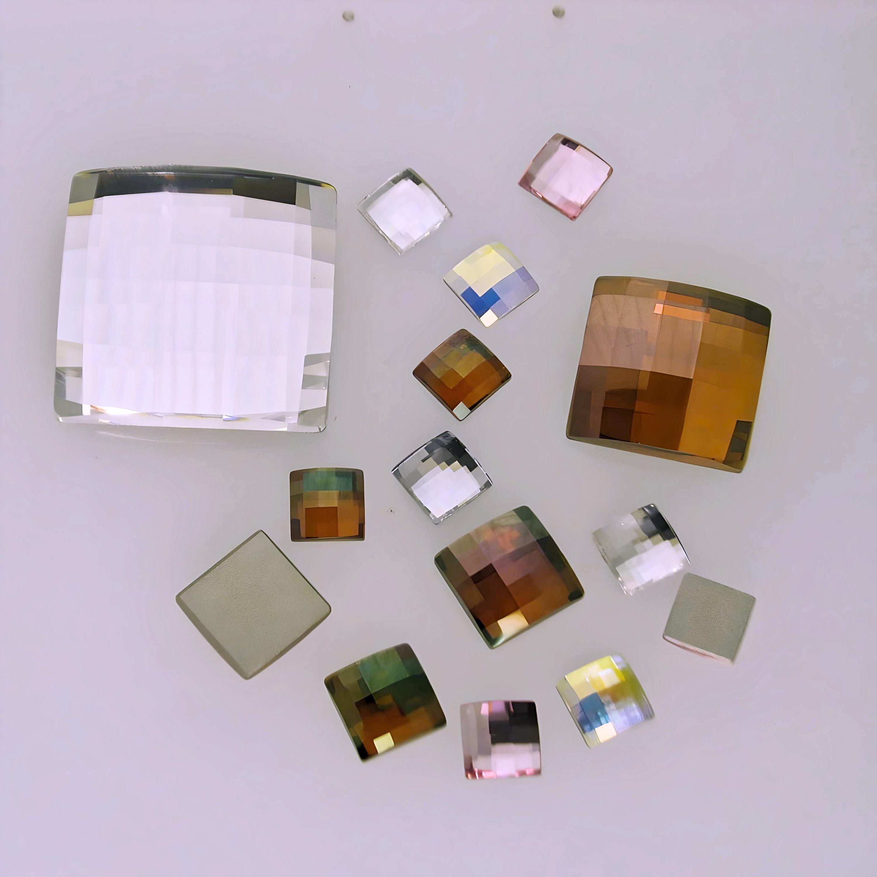 Swarovski 2493 Chessboard Foiled Flatbacks. Available in Crystal