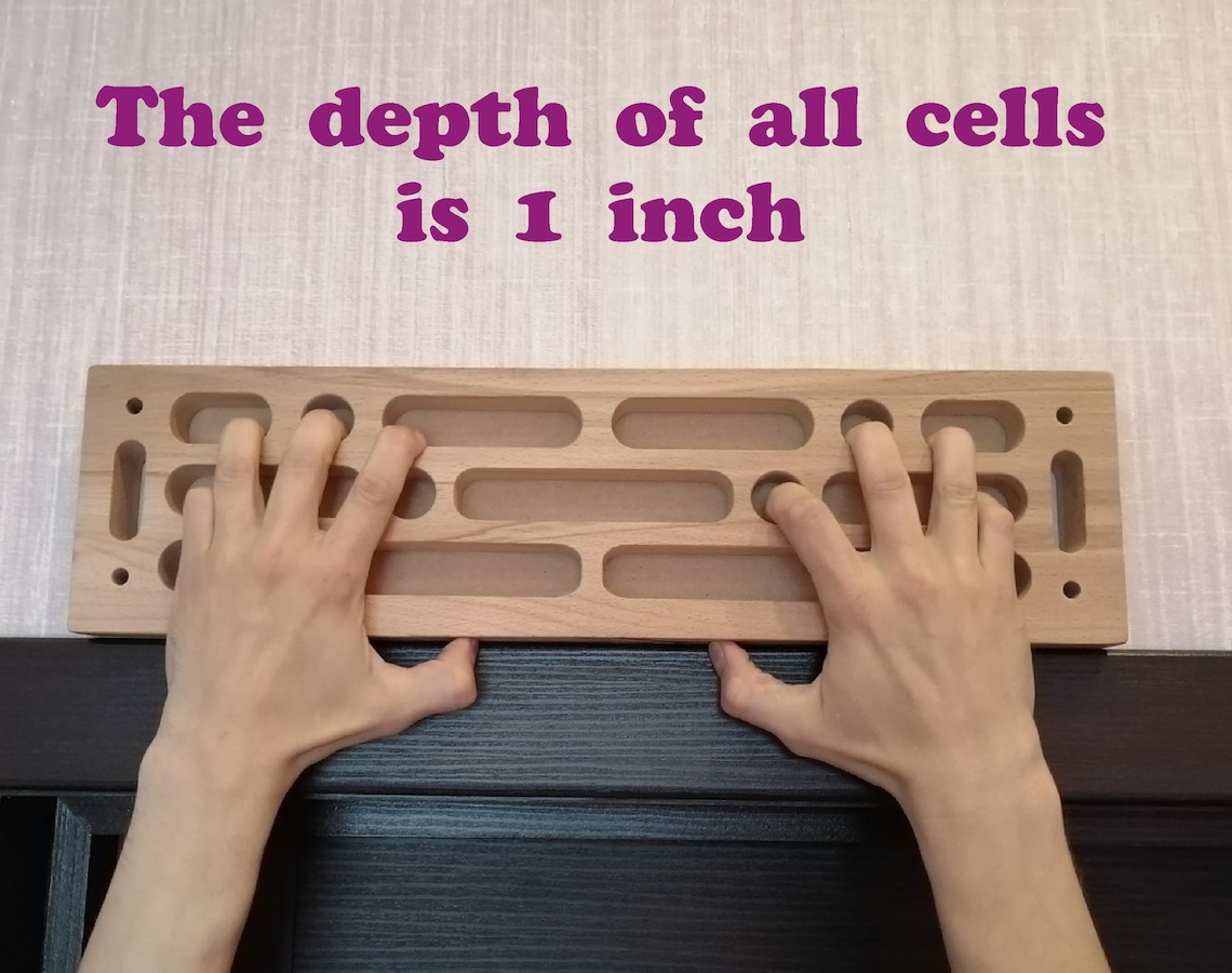 Fingerboard Hangboard Rock climbing Hang board Etsy