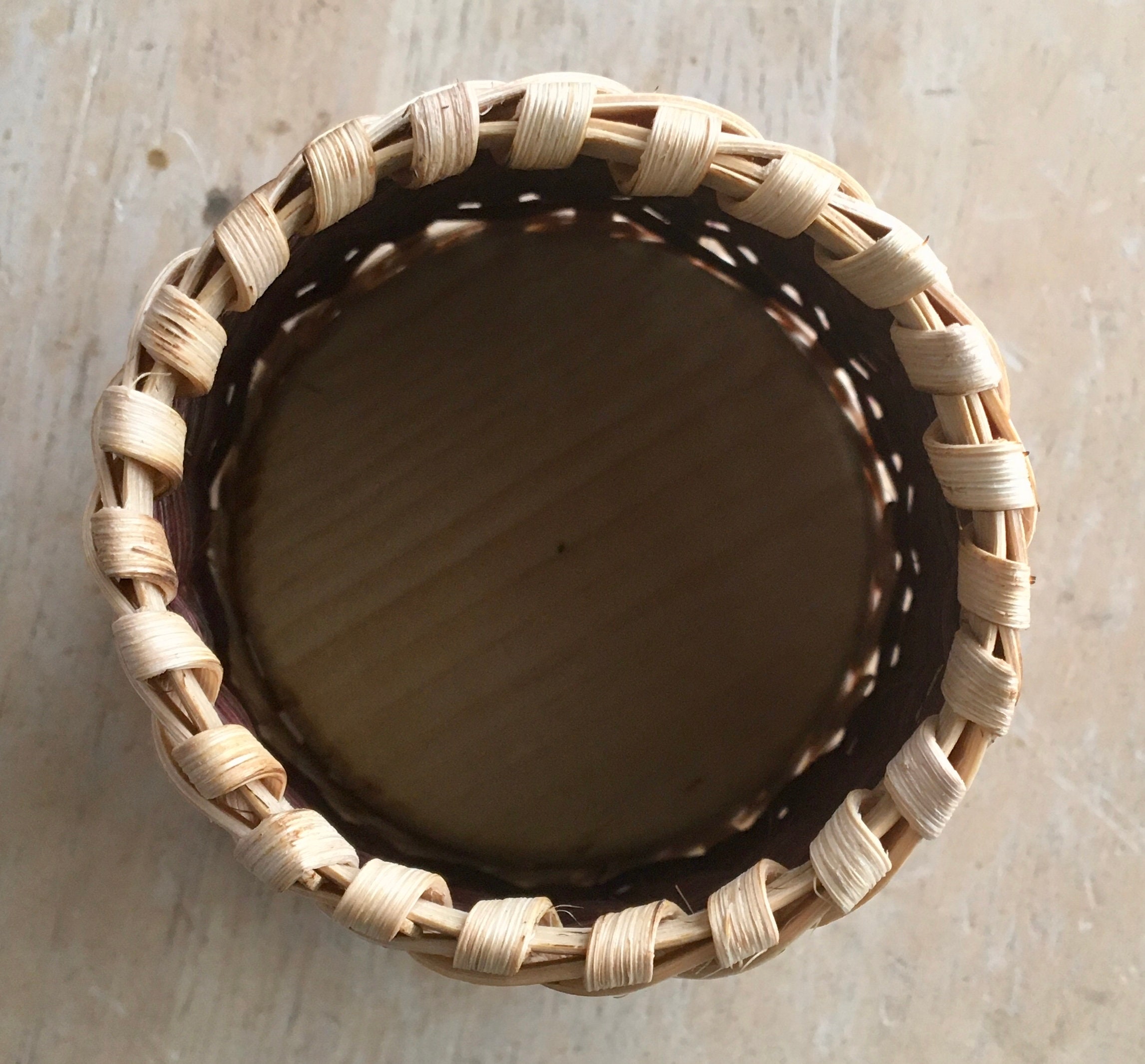 Cesta de base de madera pequeña | Etsy