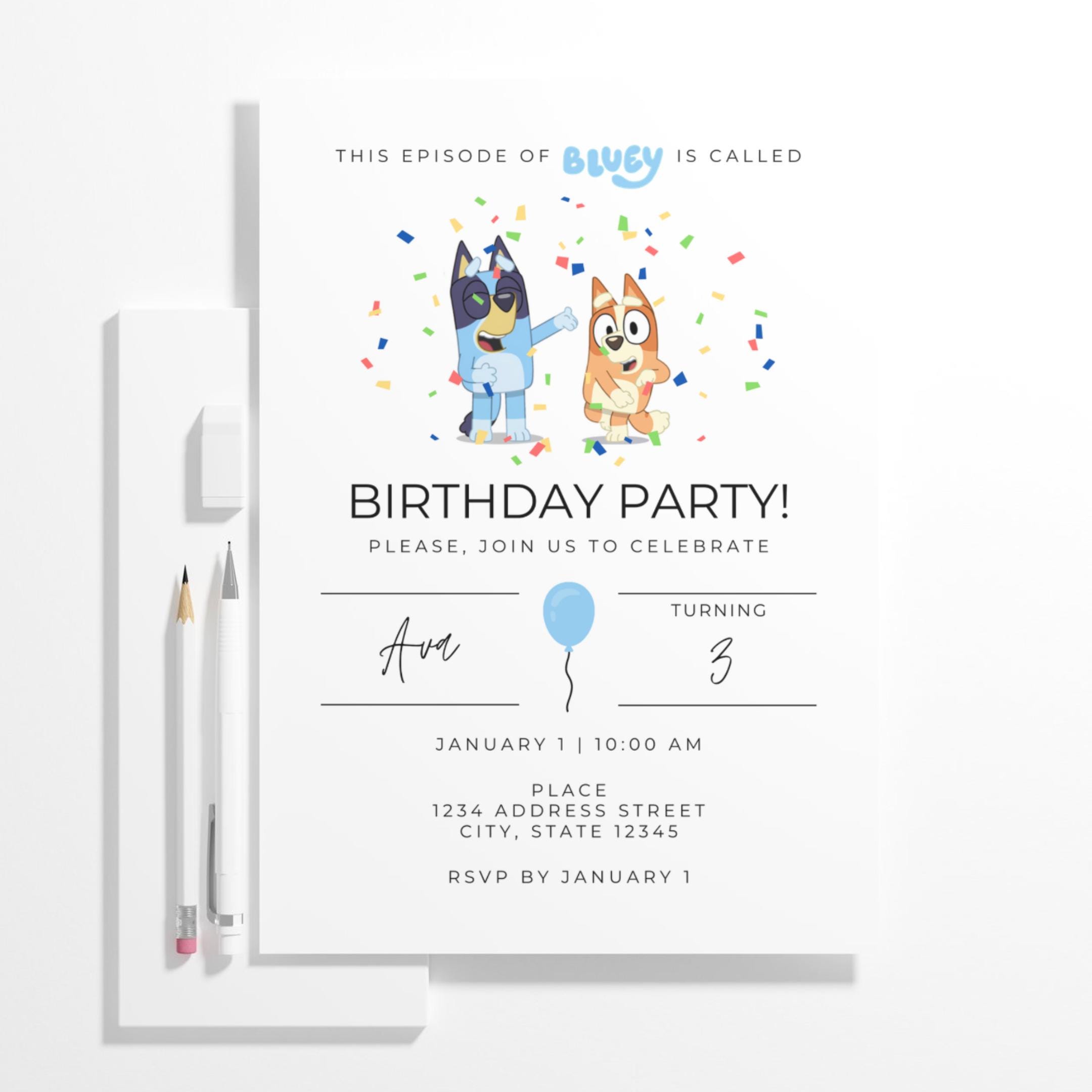 Customizable Party Invitations