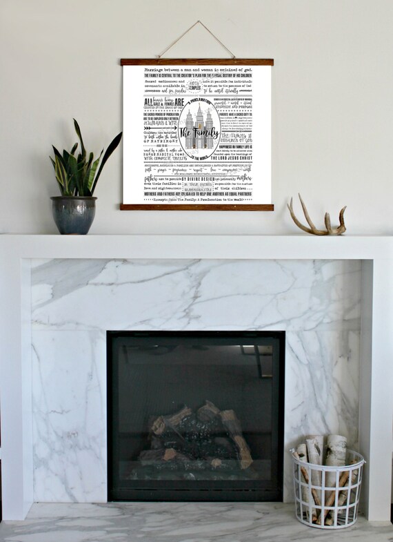 The Family A Proclamation To The World Unique Temple Design Etsy