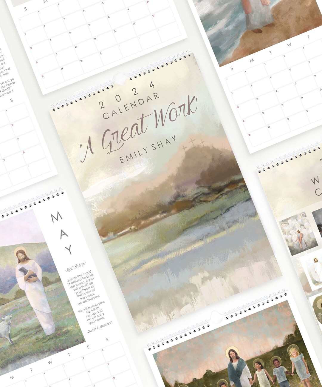 2024 Fine Art Jesus Christ Calendar 12 Piece Collection Home Planner