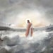 Be Still My Soul / Jesus Walking on Water / Fourth Watch God / Christian Bible LDS Modern Abstract Wall Art / Temple Missionary Baptism 