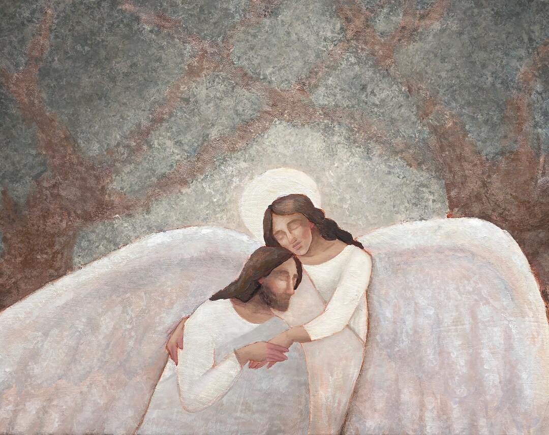 Gethsemane Religious Painting Oil on Canvas Jesus Christ Art New