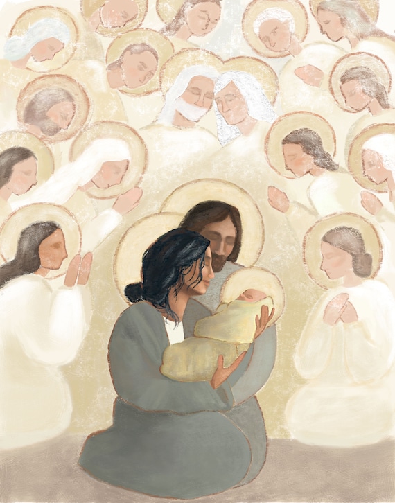 Emmanuel Christmas Nativity Scene Art Print /jesus Christ LDS Christianity  / Modern Decor - Etsy