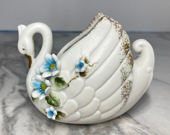 Details about   2 Pcs Ceramic Swan Lover Figurine Handmade Solid and Stable Base for Decoration 