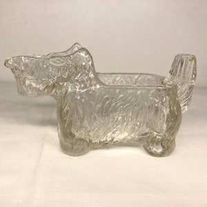 Vintage L.E. Smith Glass FDR's Scottie Dog Creamer Made for Post Cereal