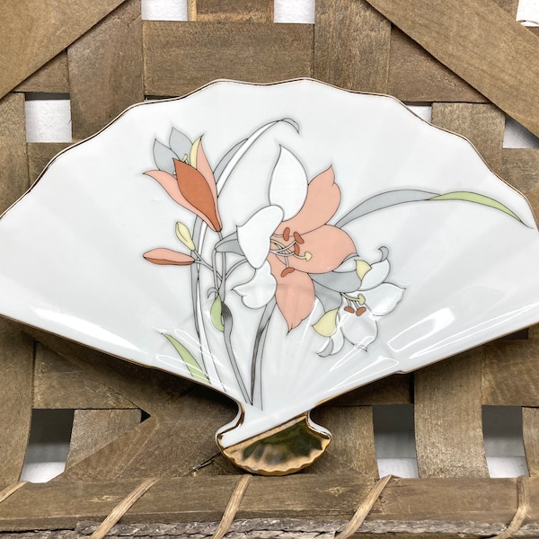 Japanese Fan Plate Etsy