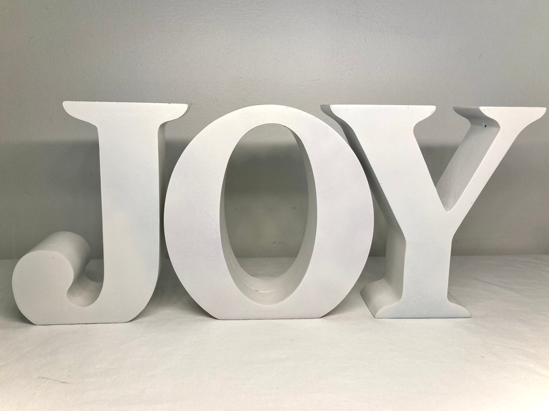 Large Block Letters JOY Christmas Wedding Decor 8 Etsy